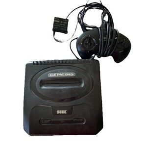 Sega Genesis Model 2 Console With Game Controller and Pinball "Needs Power Cord"